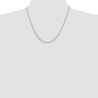 Polished Snake Chain Necklace in Sterling Silver, 1.2mm