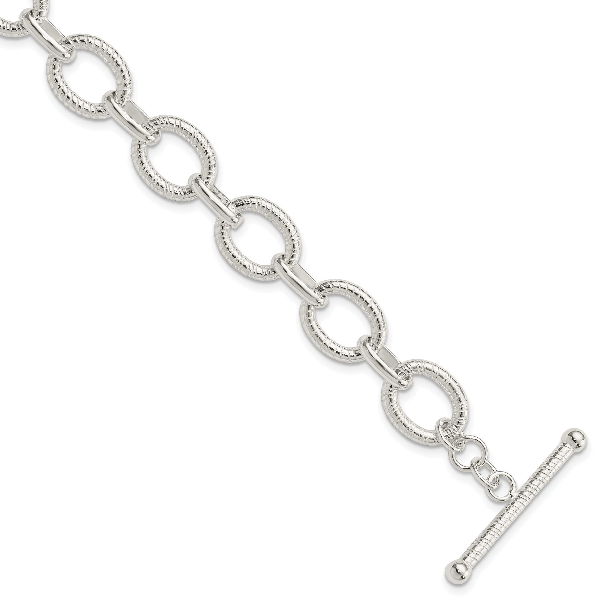 Sterling Silver Polished Fancy Link Bracelet Main image