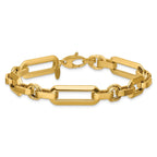 14K Polished Fancy Link Bracelet