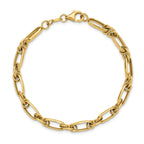 10K Polished Fancy Link Bracelet