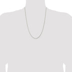 Diamond-Cut Round Box Chain in Sterling Silver, 1.3mm