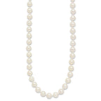 14k 6-7mm White Round Akoya Saltwater Cultured Pearl Necklace