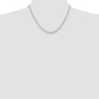 Paperclip Chain Necklace in Sterling Silver, 4.5mm
