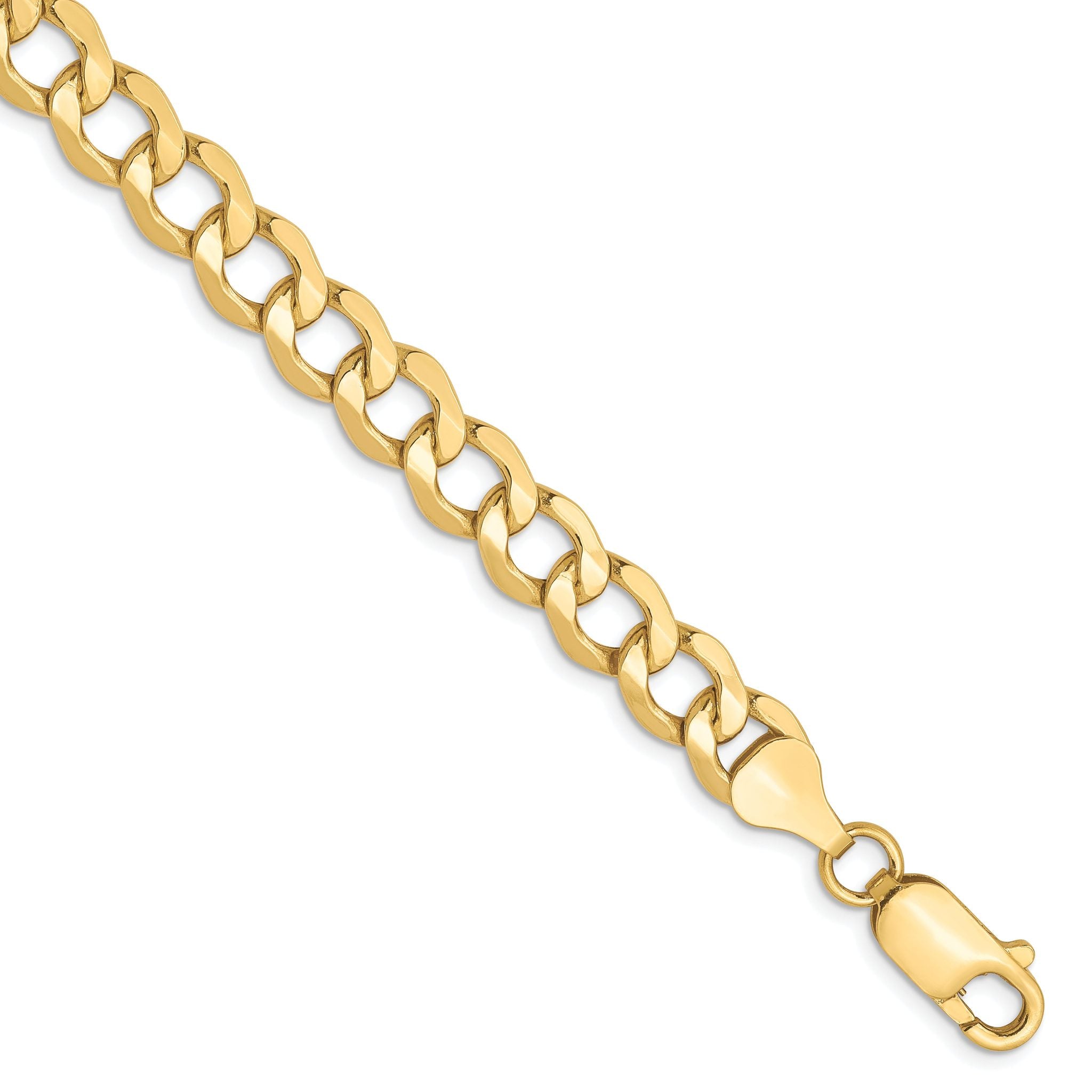 10K 6.5mm Semi-Solid Curb Chain Main image