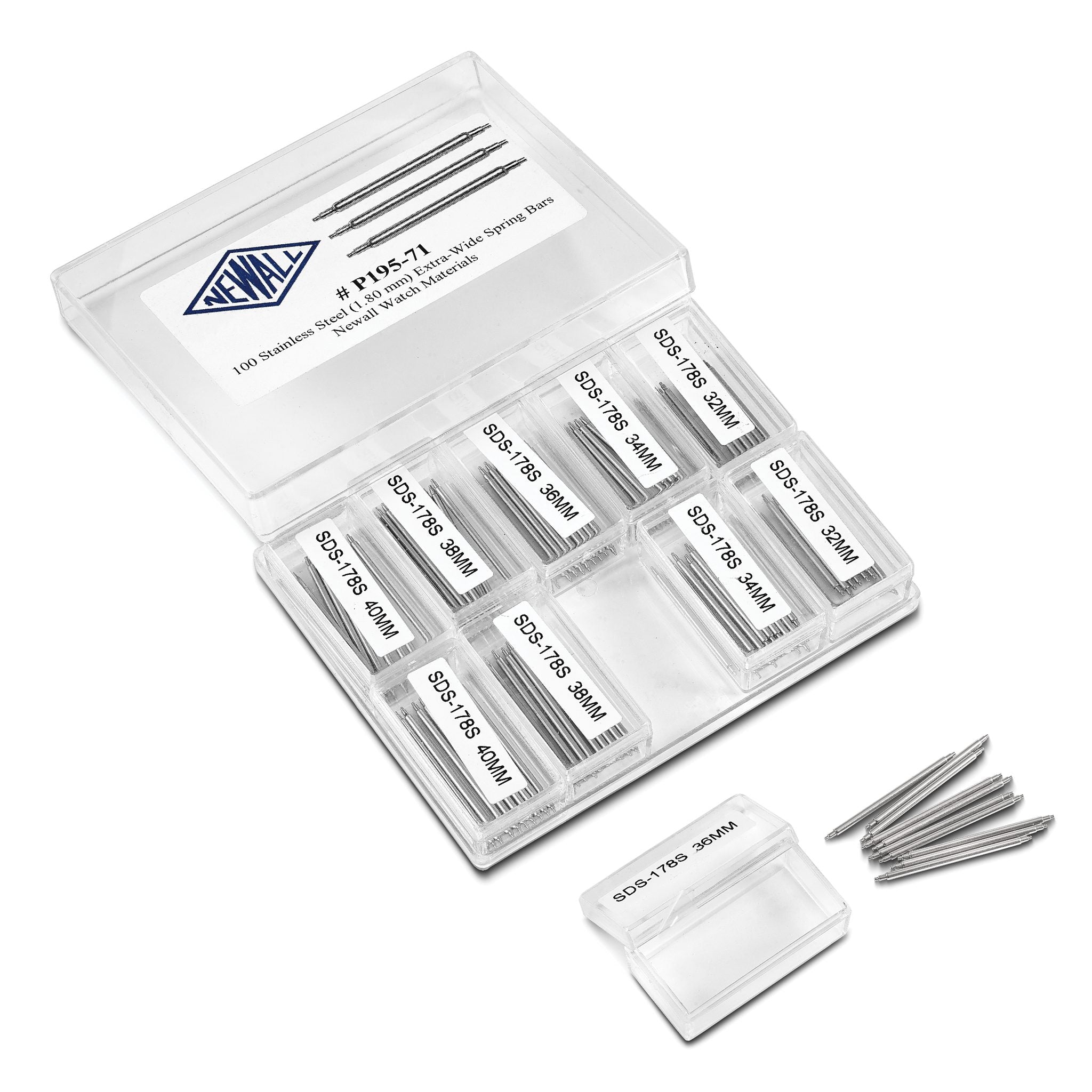 100-piece Extra-Wide (32-40mm) Spring Bar Kit Secondary image
