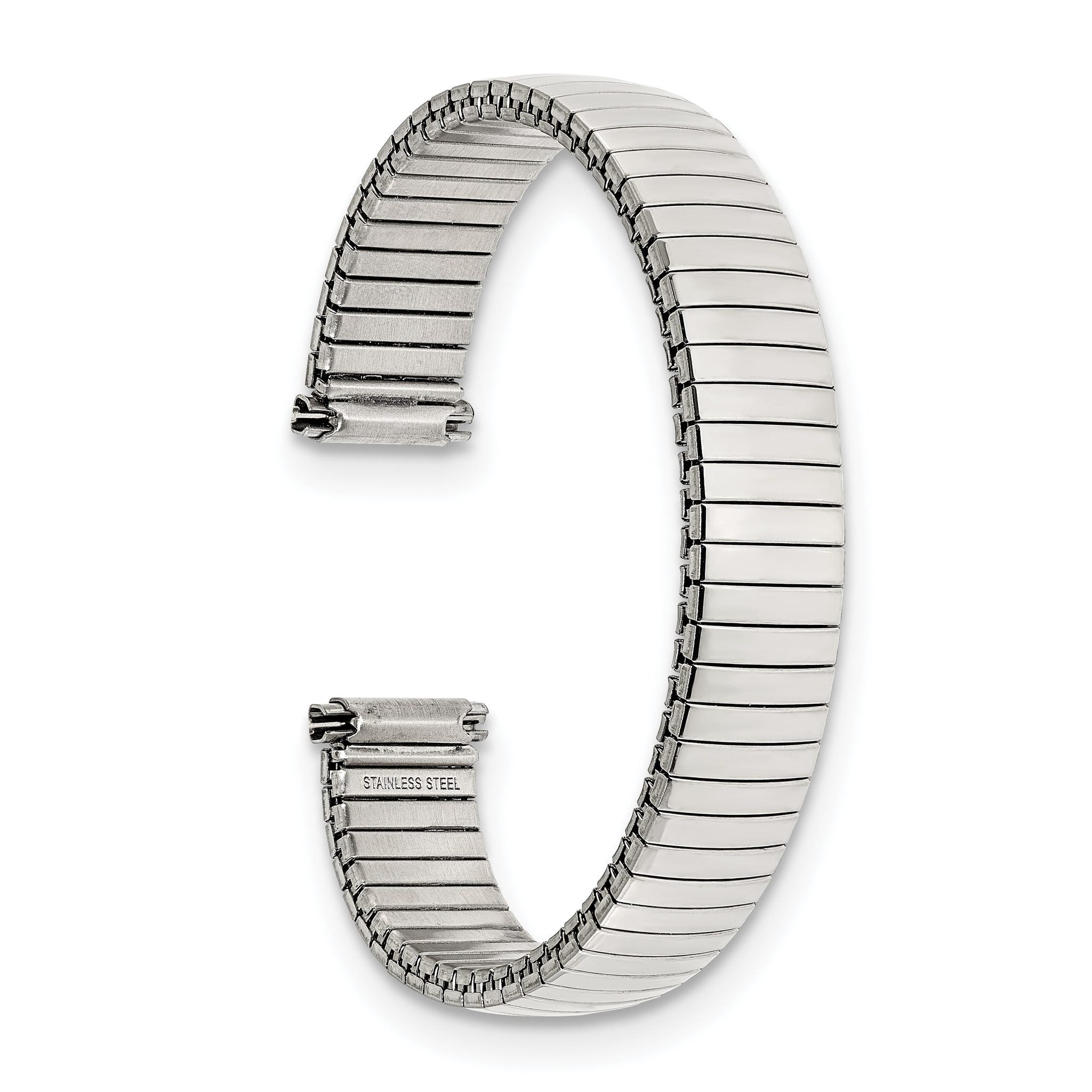 Thin Flexo Link Watch Band in Silver-Tone Stainless Steel