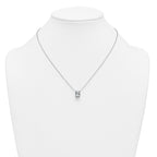 14k White Gold 3 1/2 carat Certified Lab Grown Diamond VS/SI+ G+ Oval Complete Four Prong 18 inch Pendant Necklace