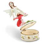Devon Pixie Trinket Box & Necklace Set in Pewter