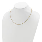 Sterling Silver Gold-plated 1.3mm Spiga 1in+1in Adjustable Chain