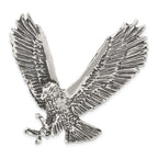 Sterling Silver 925 Eagle Pendant with Antiqued Textured Design for Men