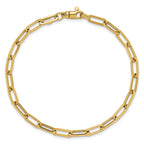 14K Polished Fancy Link with 1in ext Bracelet