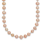 Sophia Jewelers 14K Gold 16 Pink Freshwater Pearl Necklace Elegant & Cultured