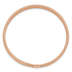 14K with Rose Gold Plating Polished Stretch Bracelet