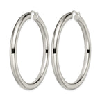 Stainless Steel Polished Hoop Earrings for Women