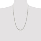 Pavé Flat Figaro Chain in Sterling Silver