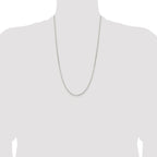 Diamond-Cut Round Box Chain in Sterling Silver