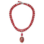 Sterling Silver Multi Stone Adjustable 17in or 40in Necklace
