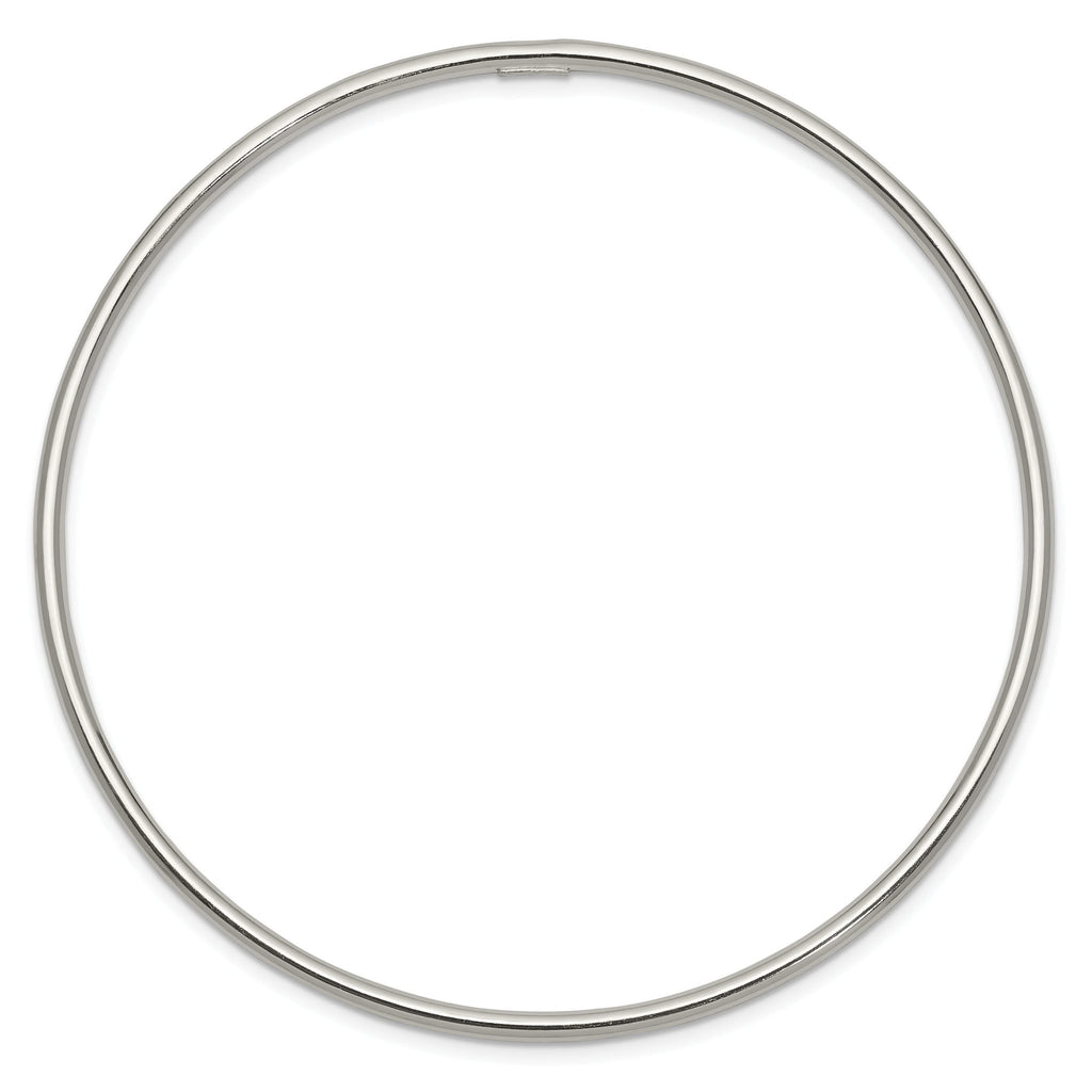Sterling Silver 925 Women's Polished Slip-On Bangle by Sophia Jewelers