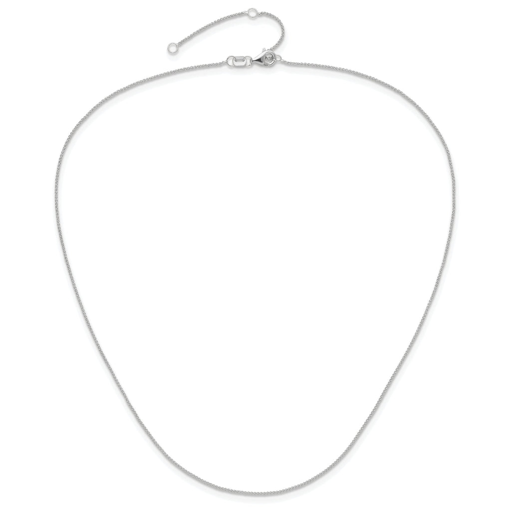 Baby Spiga Adjustable Chain in 14K White Gold