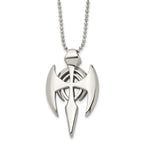 Gothic Cross Pendant Necklace in Stainless Steel