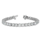 14k White Gold 16 carat Lab Grown Diamond VS+ F+ Complete Tennis Bracelet