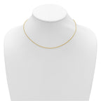 Diamond-Cut Open Franco Adjustable Chain in 14K Yellow Gold