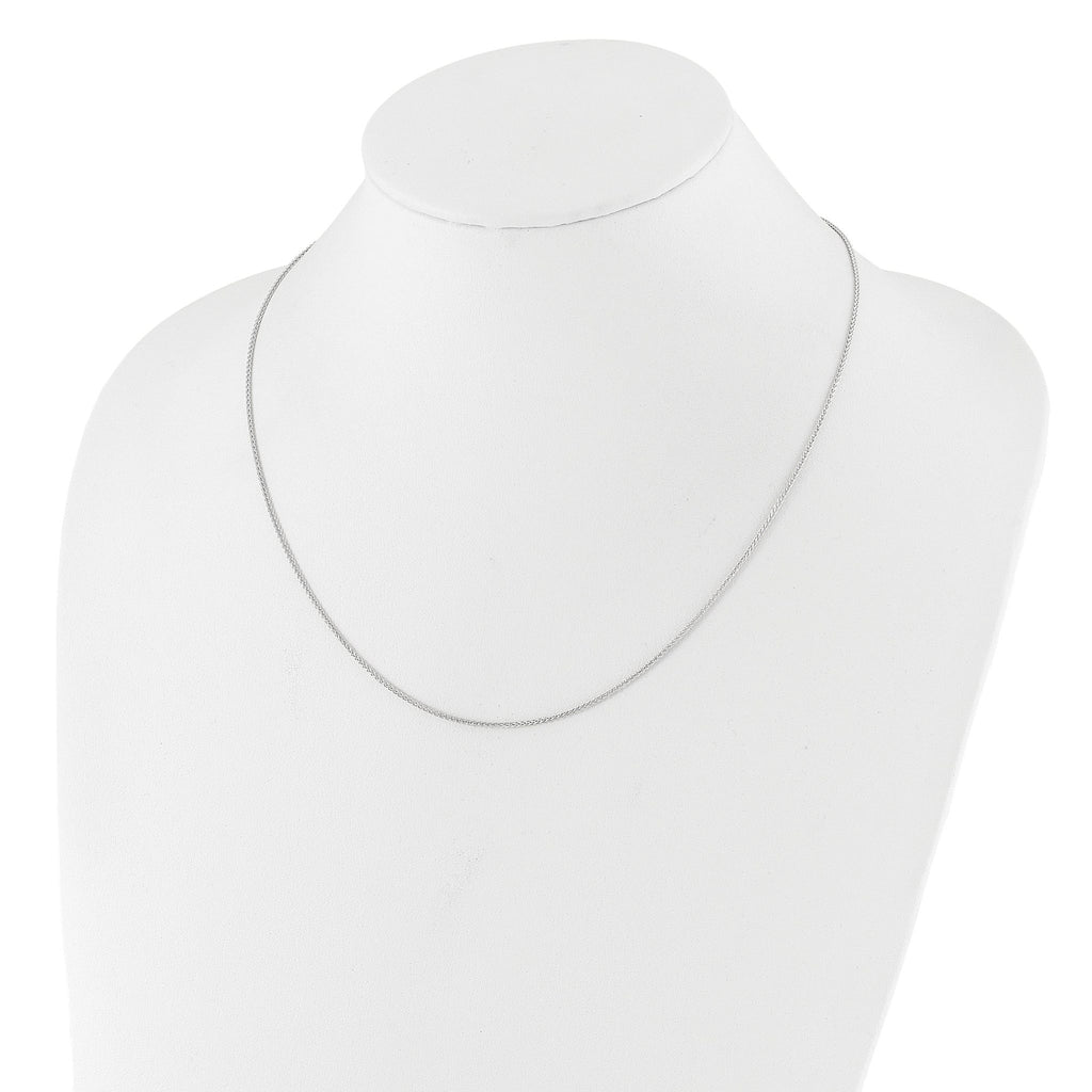 Adjustable Spiga Chain in Sterling Silver, 1.3mm