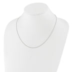 Adjustable Spiga Chain in Sterling Silver, 1.3mm