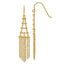 Sophia Jewelers 14K Gold Beaded Dangle Earrings with Polished Finish