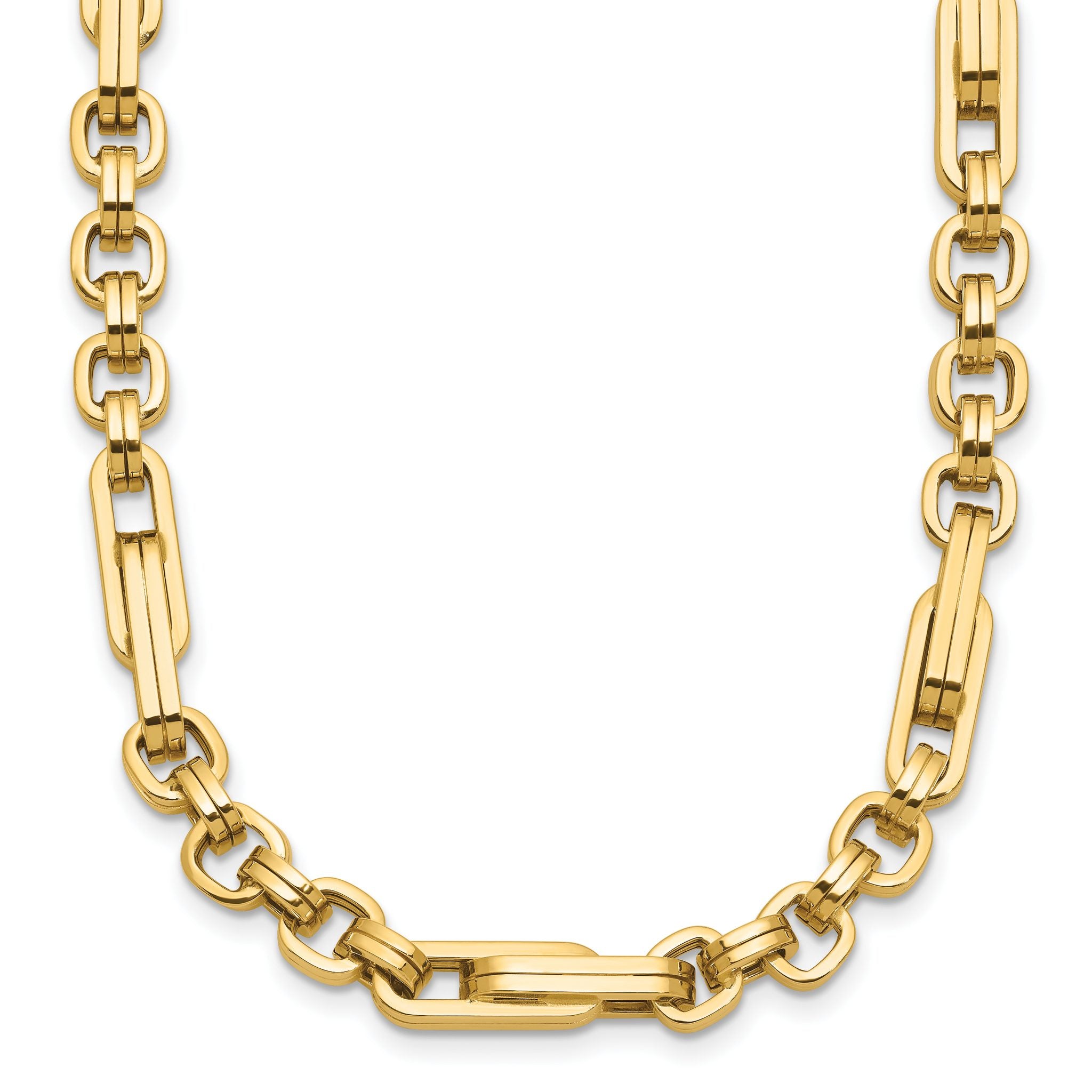 14K Polished Fancy Link Necklace Main image