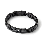 Stainless Steel Polished Black IP-plated Bracelet for Men