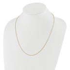 Sterling Silver Gold-plated Adjustable 1.1mm D/C Spiga Chain