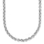 Sterling SilverRhodium-Rhodium-Plated Fancy Link Necklace