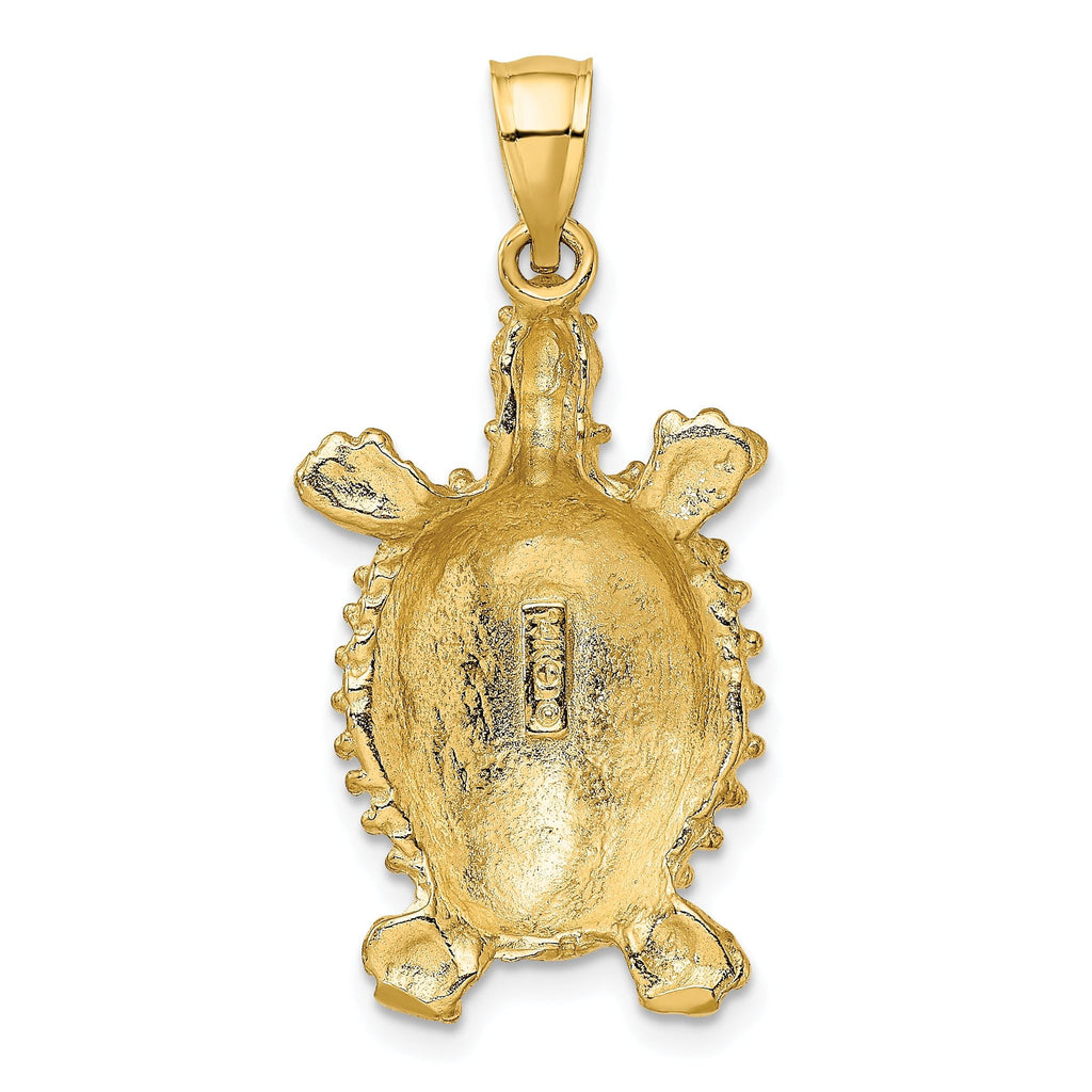 14K Land Turtle Charm