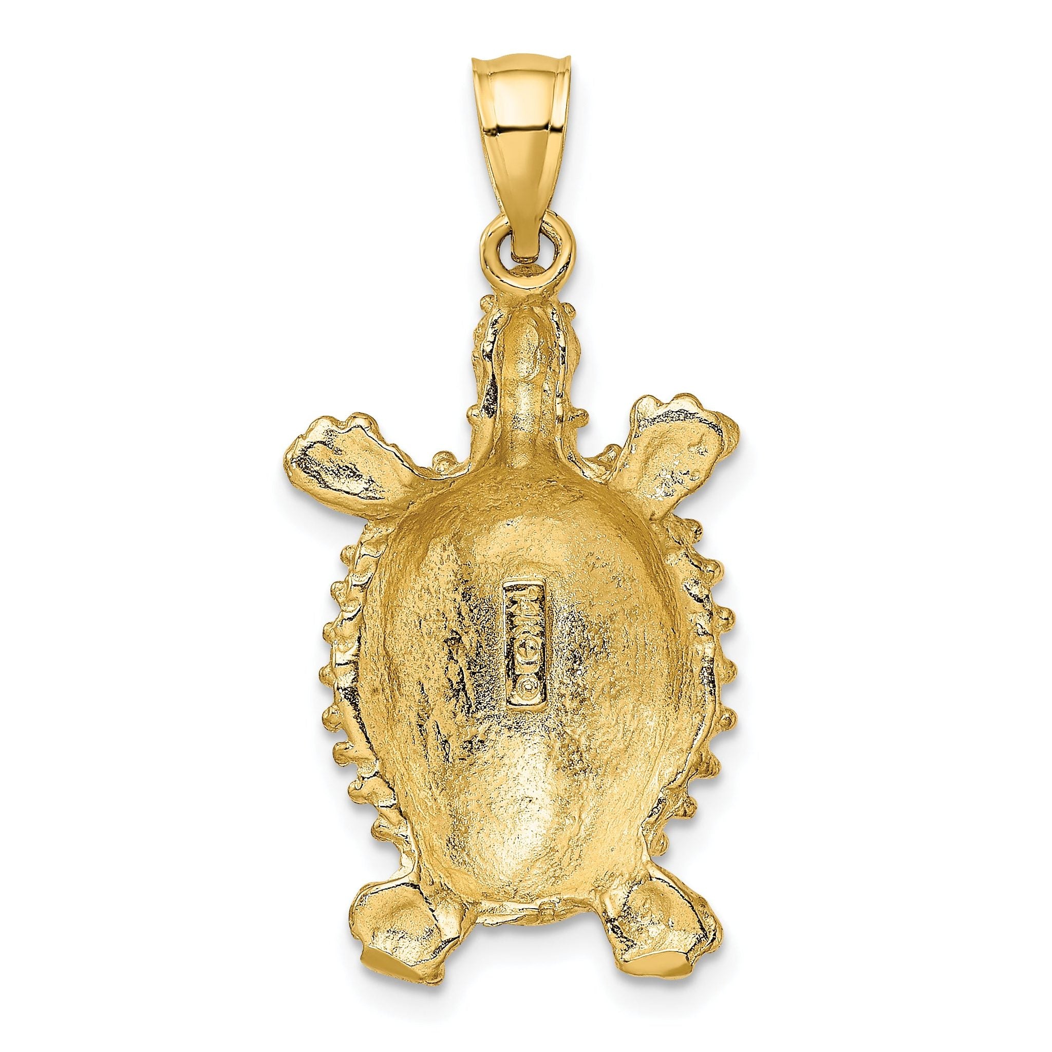 14K Land Turtle Charm