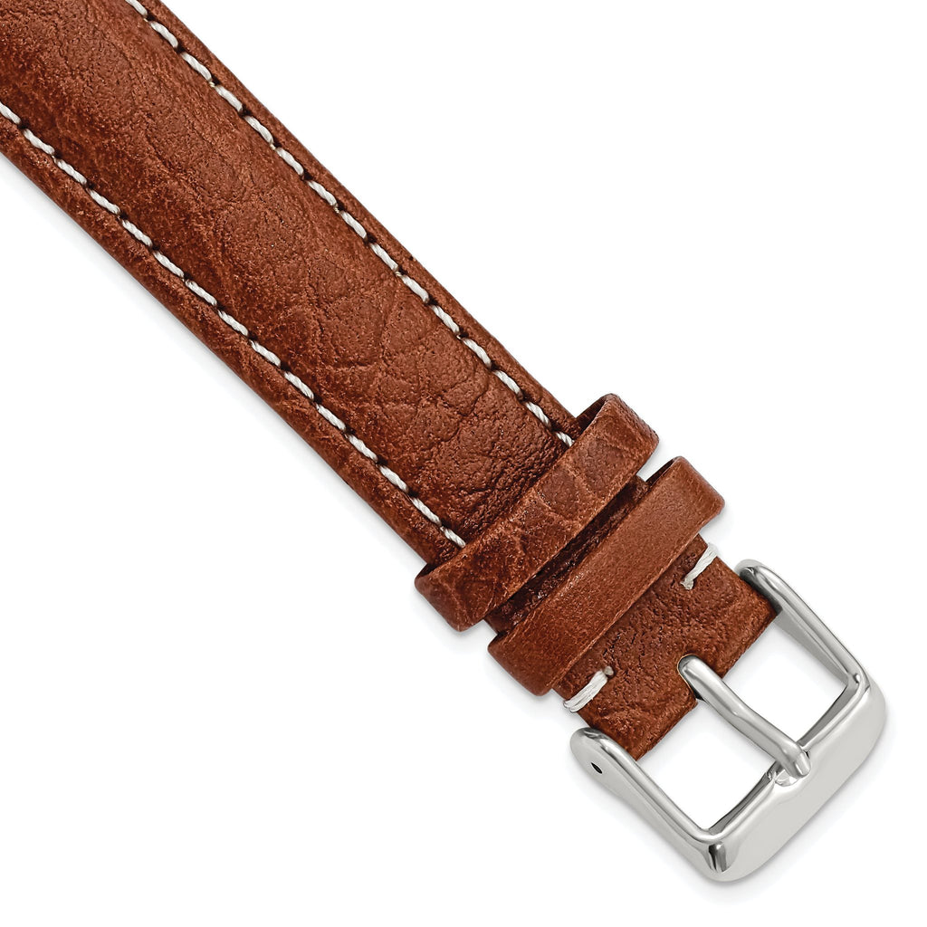 Havana Sport Leather Watch Band in Brown, 18mm