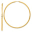 14k Polished and Satin D/C 2.00mm Endless Hoop Earrings