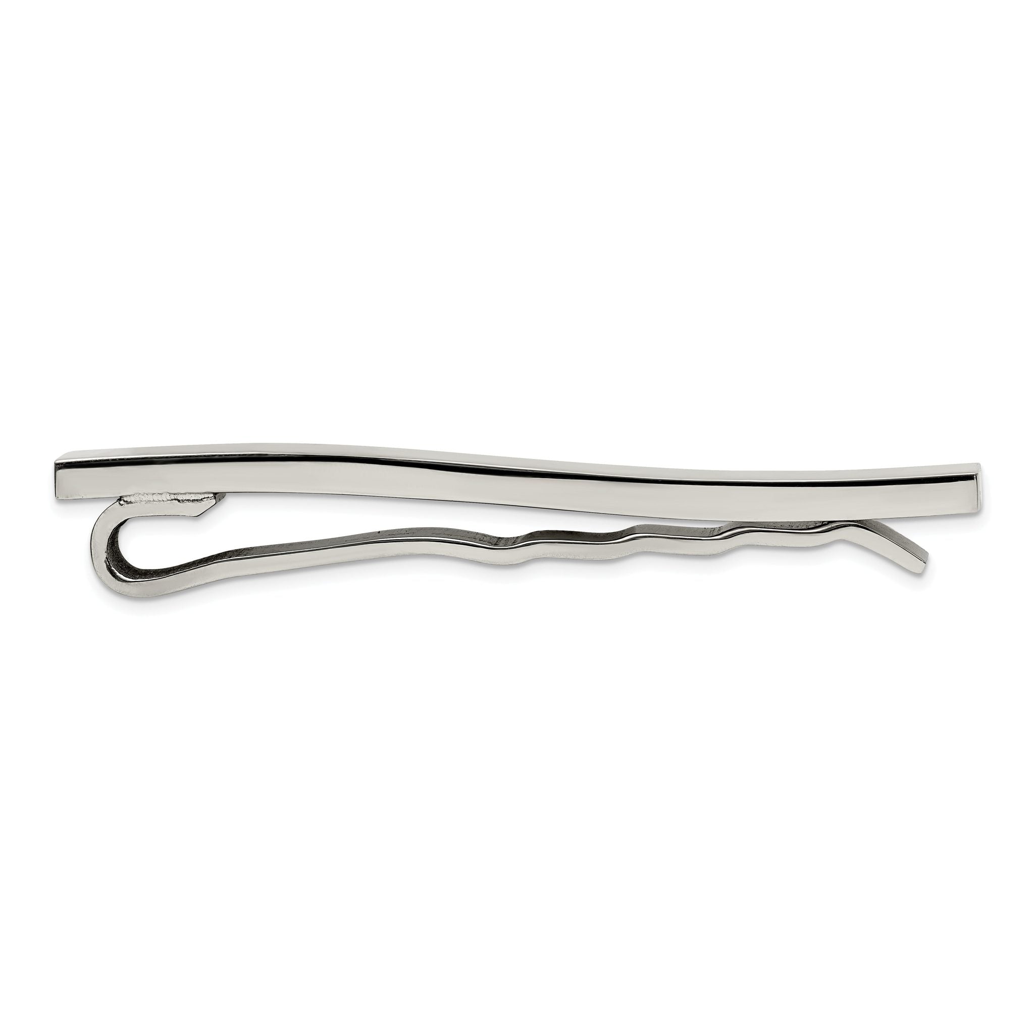 Chisel Titanium Polished Tie Bar Secondary image