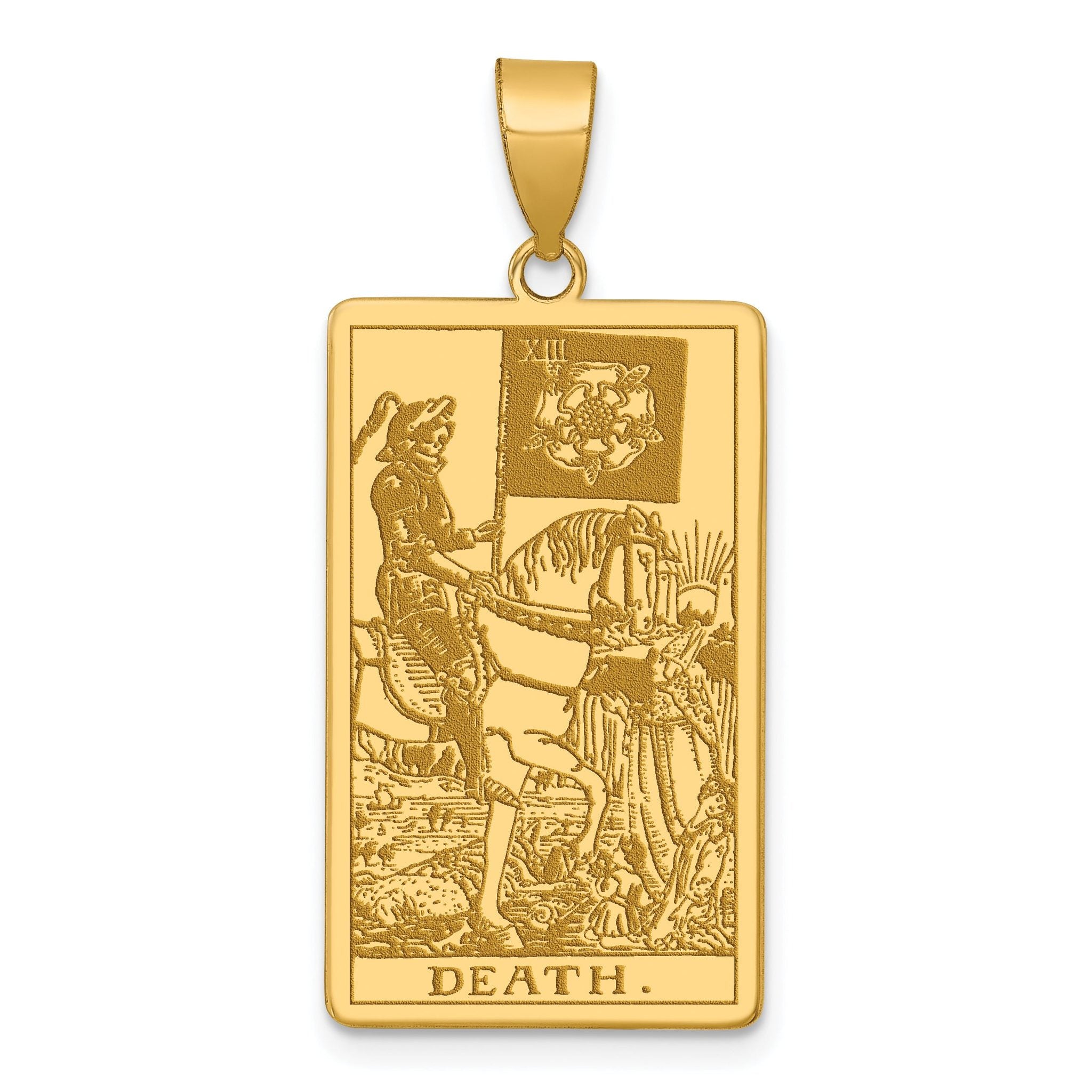 14ky Death Tarot Card Pendant Main image