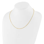 Diamond-Cut Square Snake Chain in Gold-Plated Sterling Silver