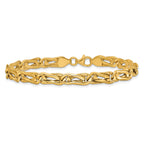 14K Polished Fancy Link Bracelet