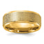 Laser-Cut Wedding Band in Titanium with Gold-Tone IP Center, 8mm