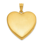 1/20 Gold Filled Polished and Satin 24mm Heart Locket