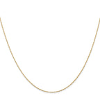 Cable Rope Chain Necklace in 14K Yellow Gold, 0.5mm