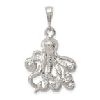 Sophia Jewelers Polished 925 Sterling Silver Octopus Charm with Anti-Tarnish Finish for Men