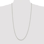 Diamond-Cut Round Box Chain Necklace in Sterling Silver