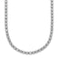 Sterling Shimmer Sterling Silver Rhodium-plated Bezel Set 2.3mm CZ 135 Stone 20 inch Necklace