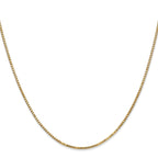 10K Yellow Gold 1.3mm Box Chain Necklace