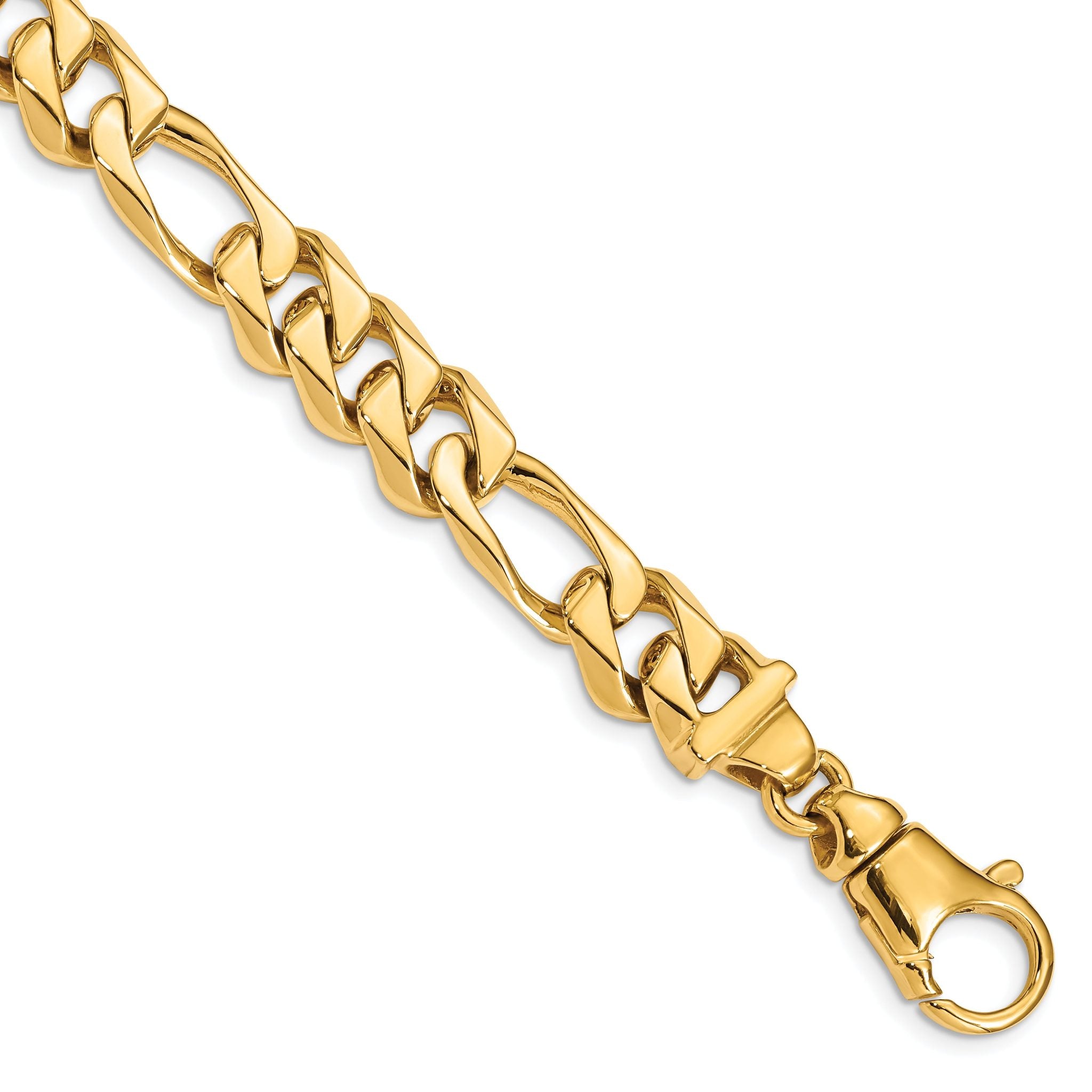 14K Yellow Gold Fancy Chain Necklace 10.9mm