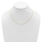 0.65mm 10K Yellow Gold Spiga Wheat Chain